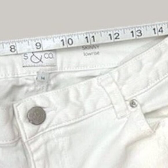 S & Co. White Skinny Jeans Size 14 – Pristine, Polished, Modern‎ Fit - Picture 8 of 9